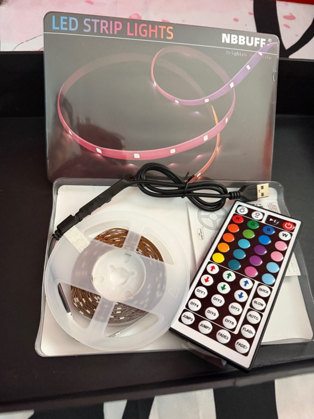 LED Lights for Bedroom, with 44 Key Remote And App Control, Smart LED Strip New